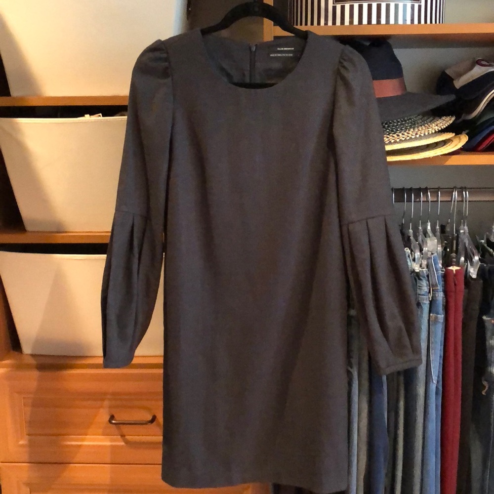 Club Monaco Gray Long Sleeve Dress